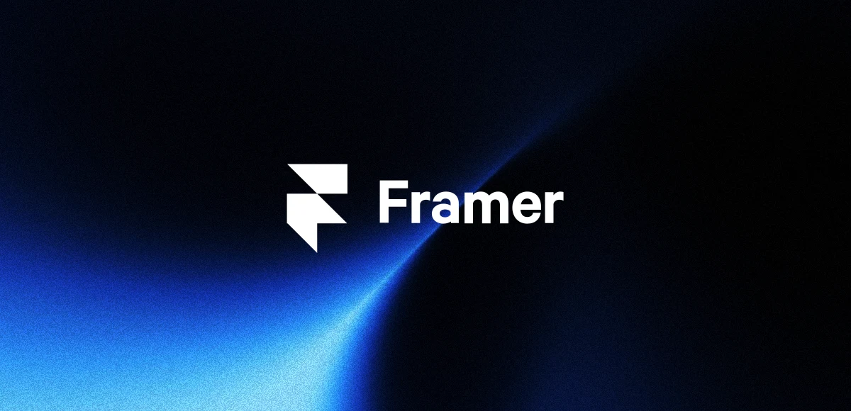 Framer logo — the fastest, lowest-cost builder for a marketing site or landing page in Oman
